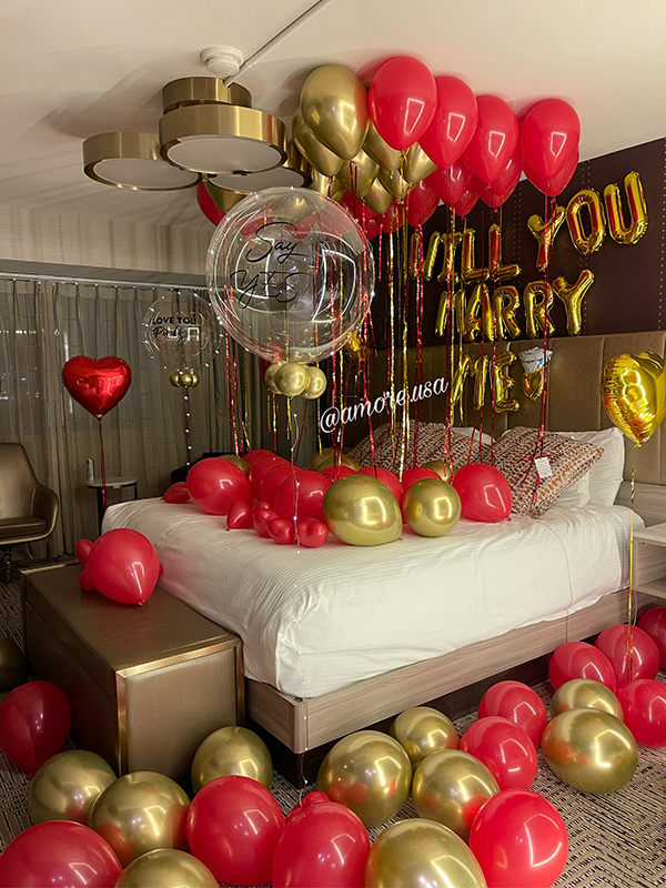 WILL YOU MARRY ME Room Decor ⋆ Amore USA Balloons Las Vegas